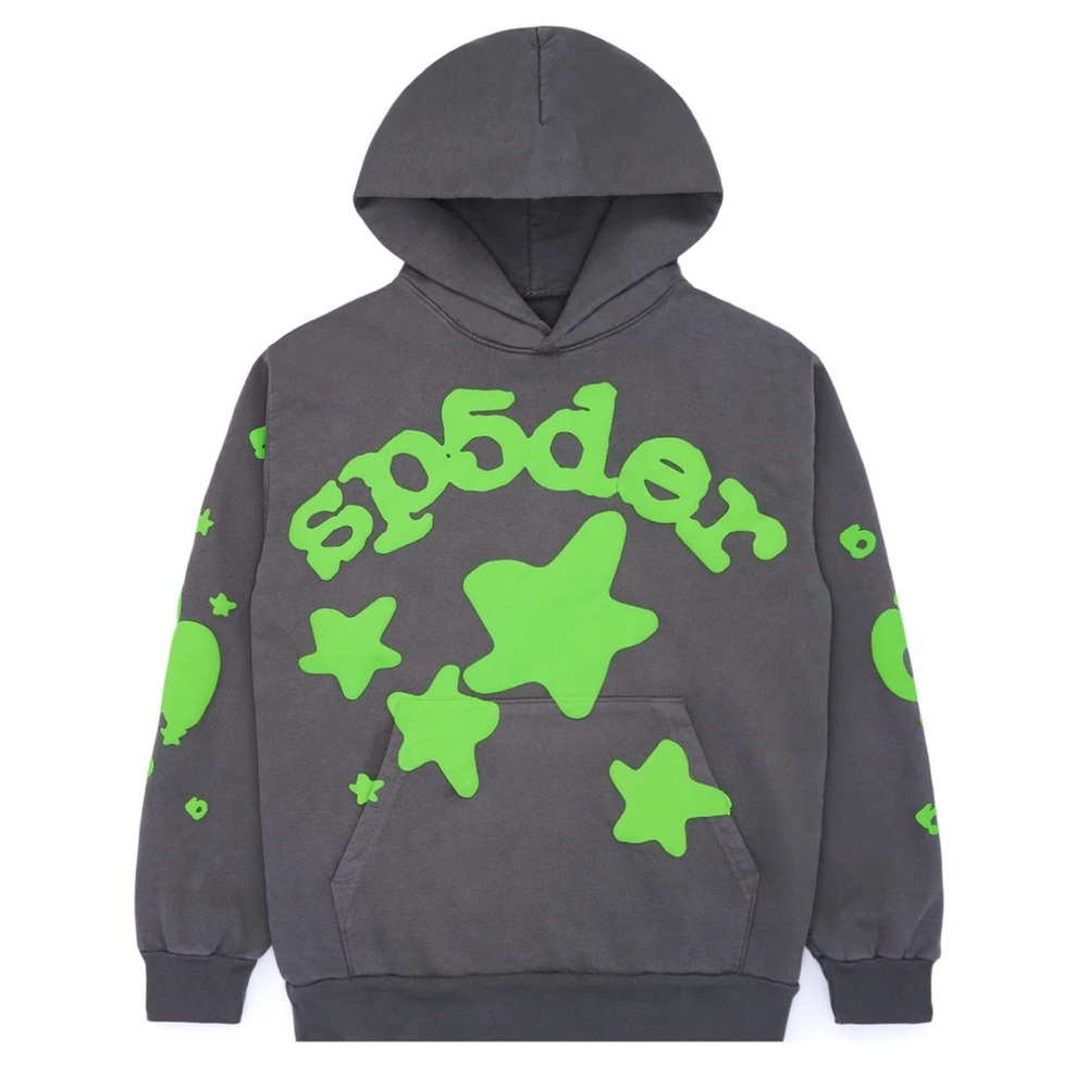 SP5DER Slate Grey Beluga Hoodie